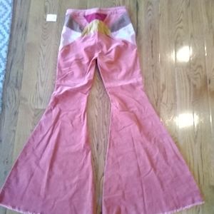 FREE People Ray of sunshine wide bell flare cords NWT 27 new
